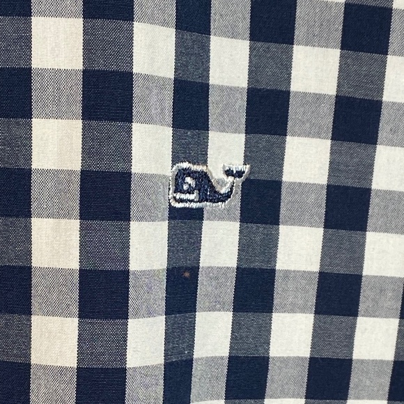 Vineyard‎ Vines Women's Long Sleeve|Button Down|Blue/White Checked Shirt|Size 2 - Picture 4 of 6